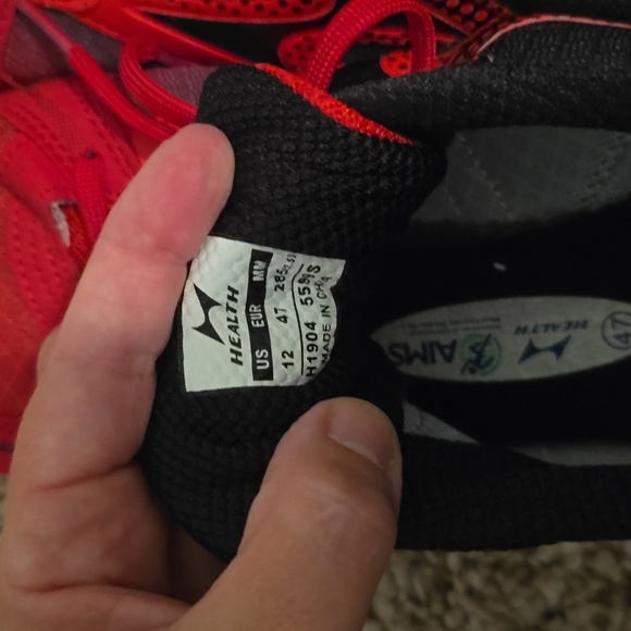 Health Men's Red and Black Cleats Size 12 - Picture 7 of 10